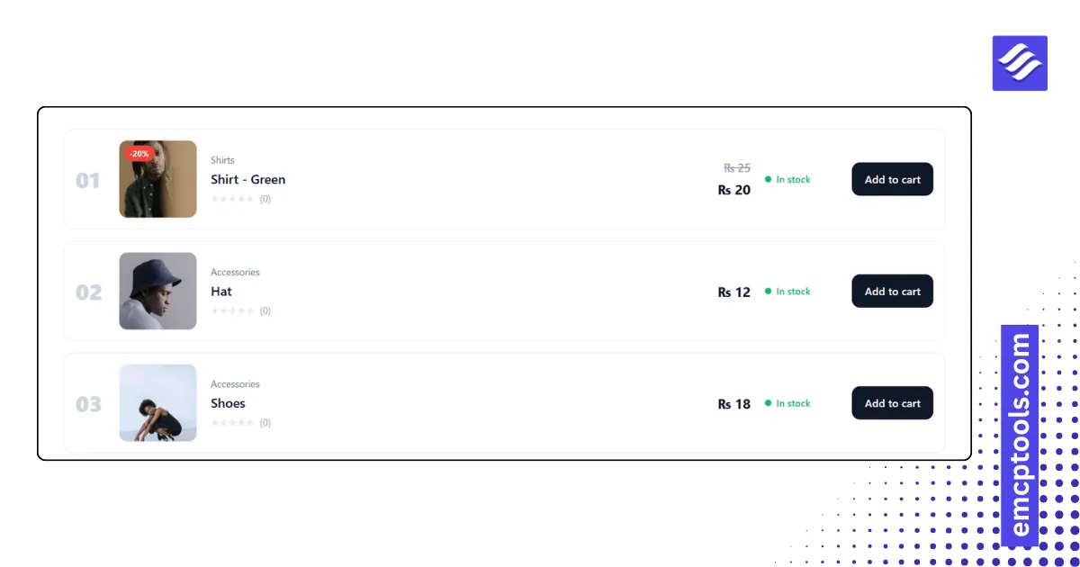 Products List