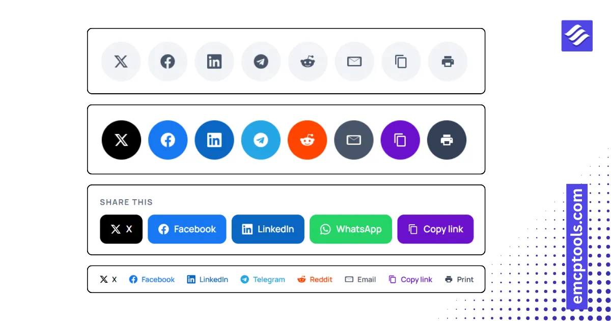 Social Share screenshot 1