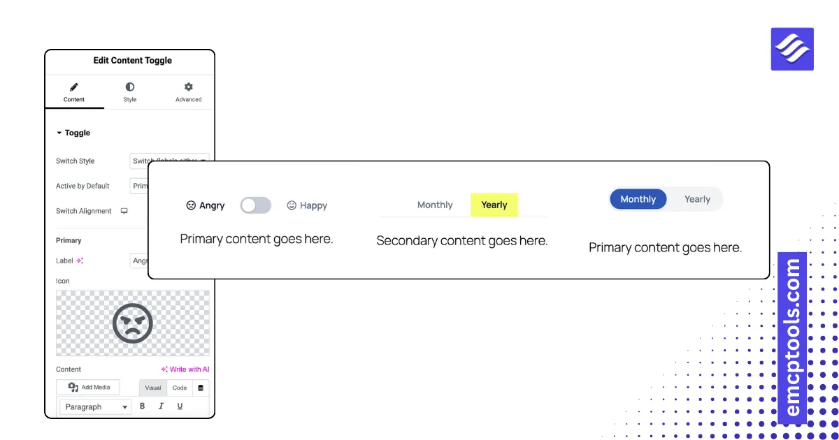 Content Toggle