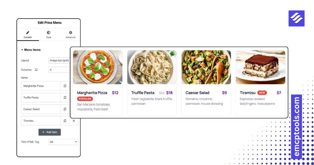 Price Menu
