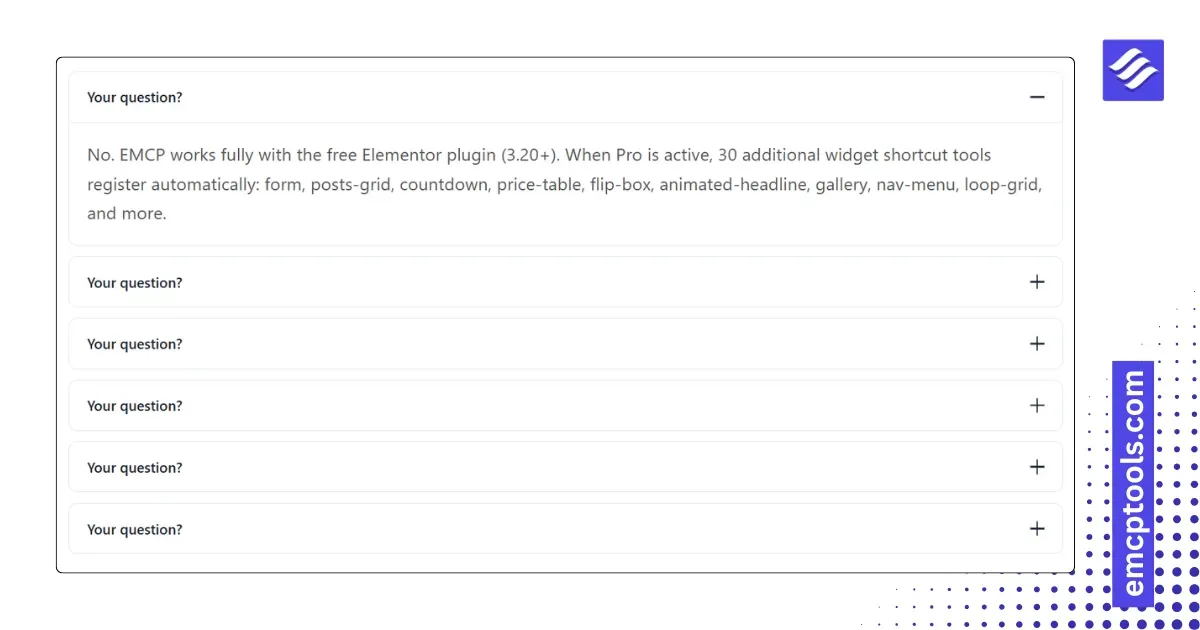 FAQ Accordion (Schema)